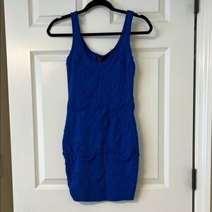 Material Girl Blue Bodycon Mini Dress